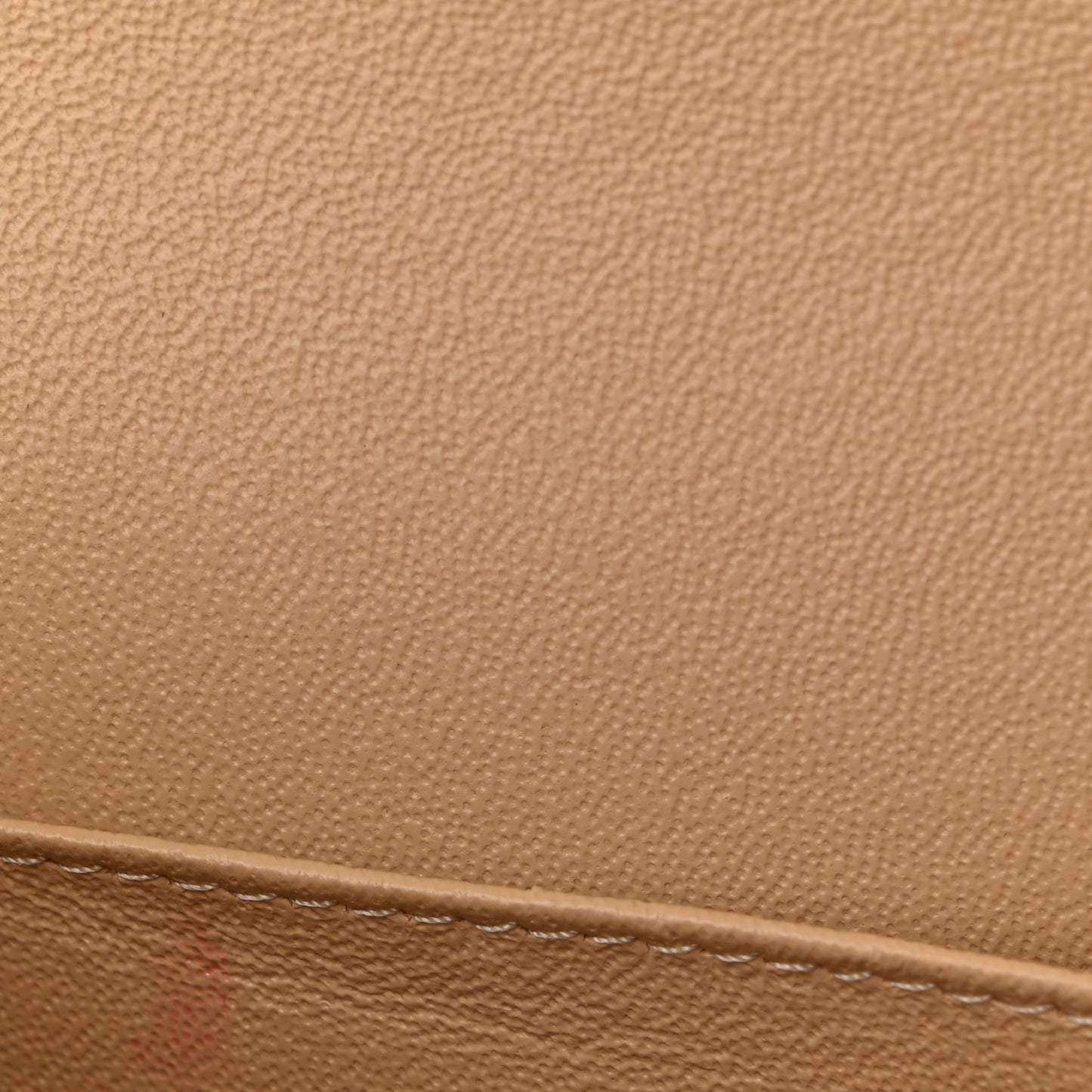 Lambskin Quilted Medium Double Flap Beige