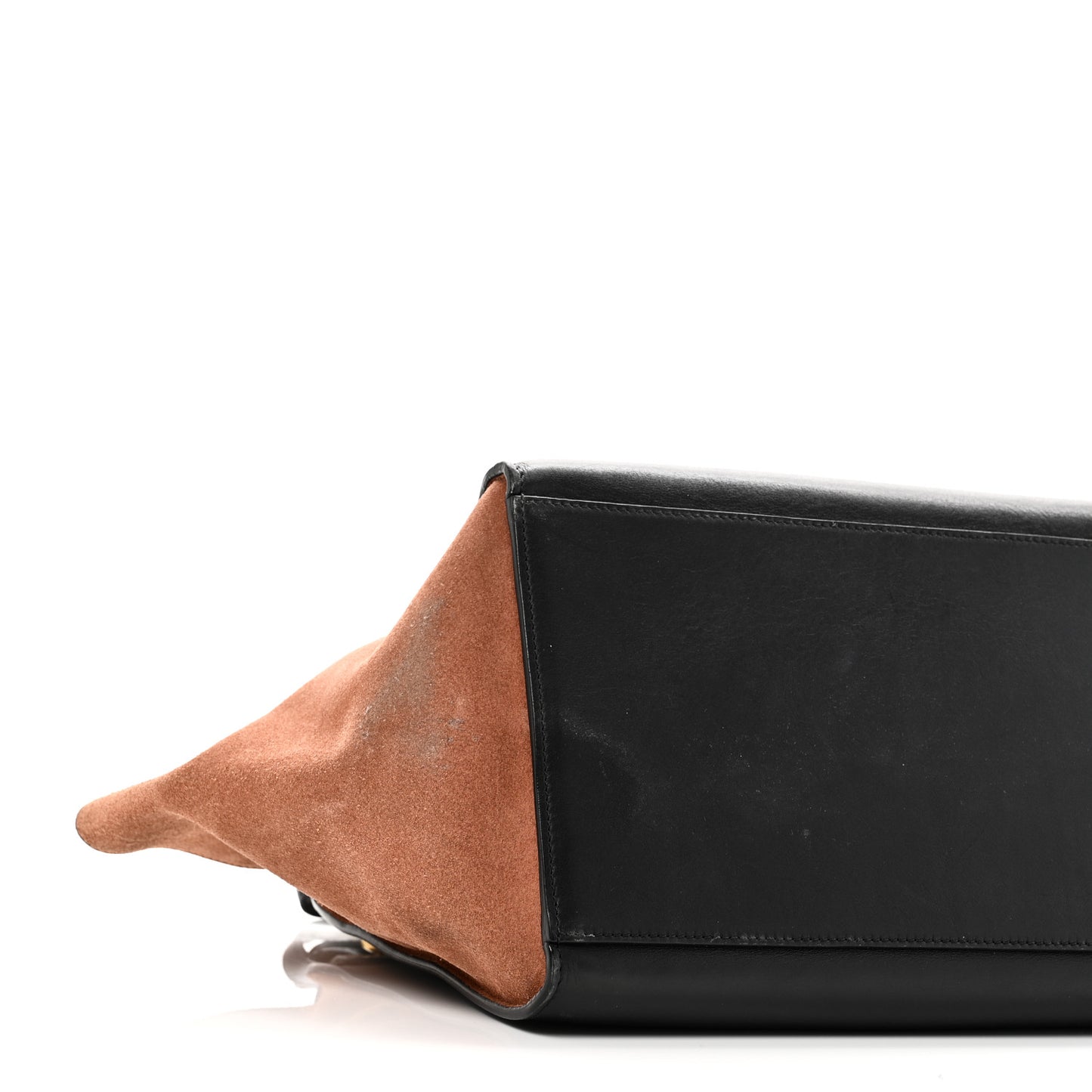 Snakeskin Suede Trapeze Brown