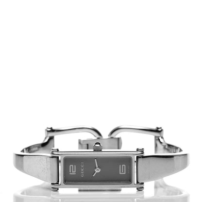 Gucci Stainless Steel 12mm 1500L Horsebit Quartz Watch Grey 3 of 6