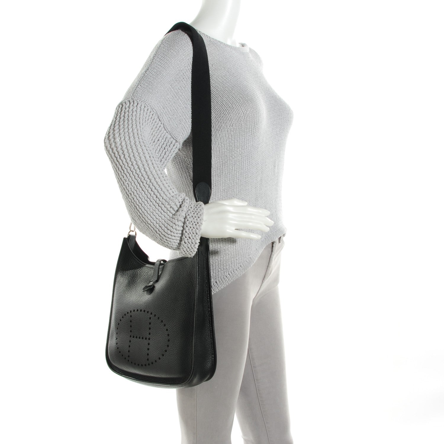 Hermes Taurillon Clemence Evelyne PM Black 2 of 10