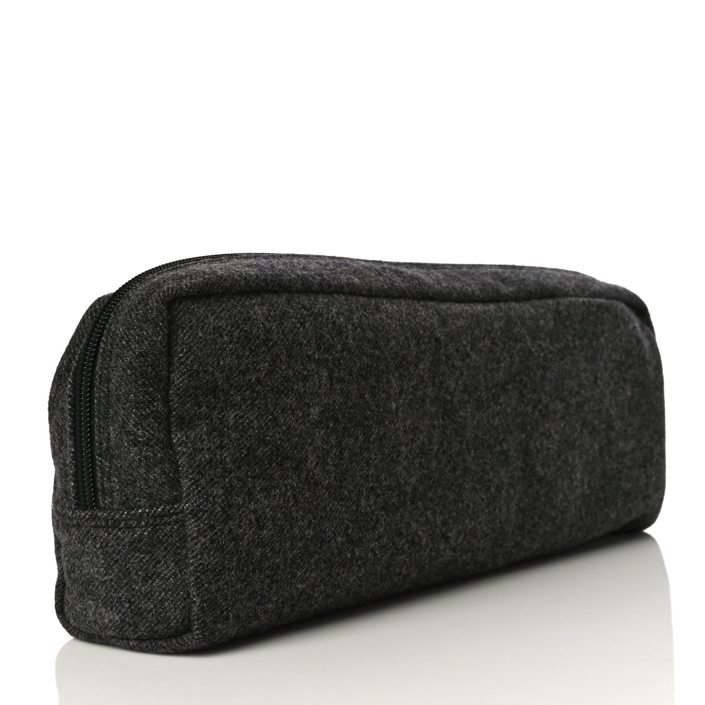 Wool Calfskin Pouch Grey