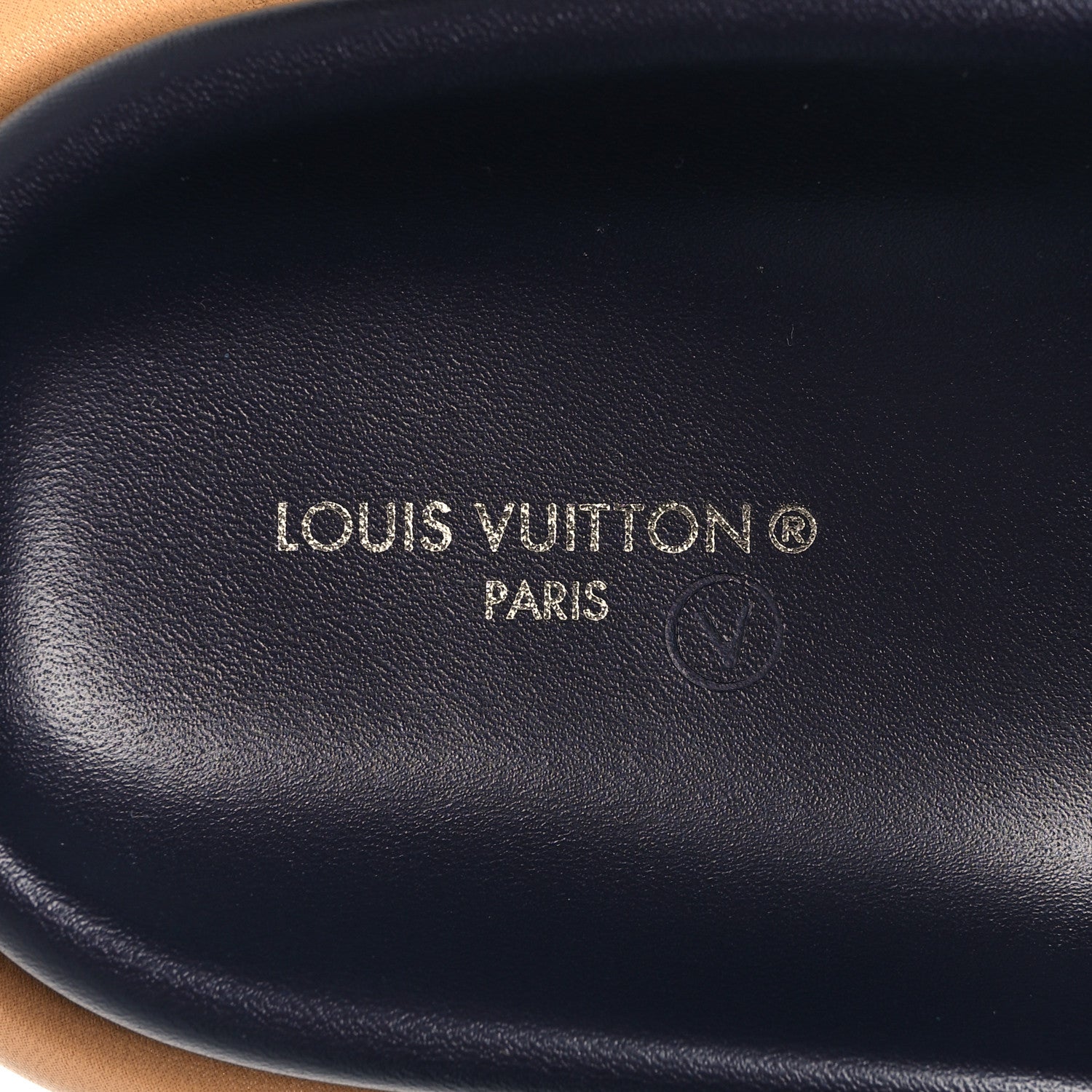 Louis Vuitton Nylon Monogram Womens Pool Pillow Comfort Mules 39 Navy Blue 9 of 9
