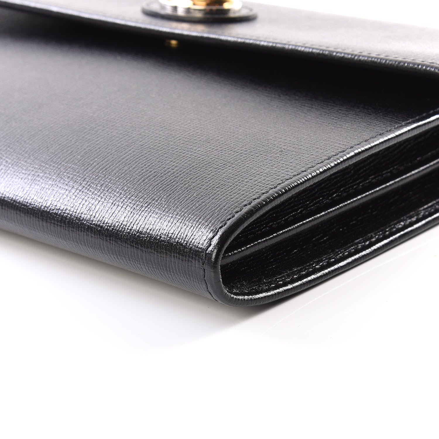 Gucci Azalea Calfskin Marina Clutch Black 6 of 9