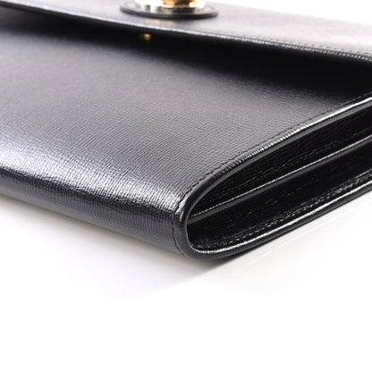 Gucci Azalea Calfskin Marina Clutch Black 6 of 9