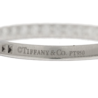 Tiffany Platinum Diamond .17ctw Soleste Half Circle Band Ring 51 5.75 4 of 4