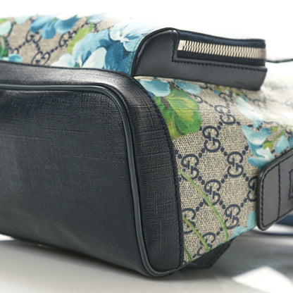 Gucci GG Supreme Monogram Blooms Small Day Backpack Blue 10 of 12