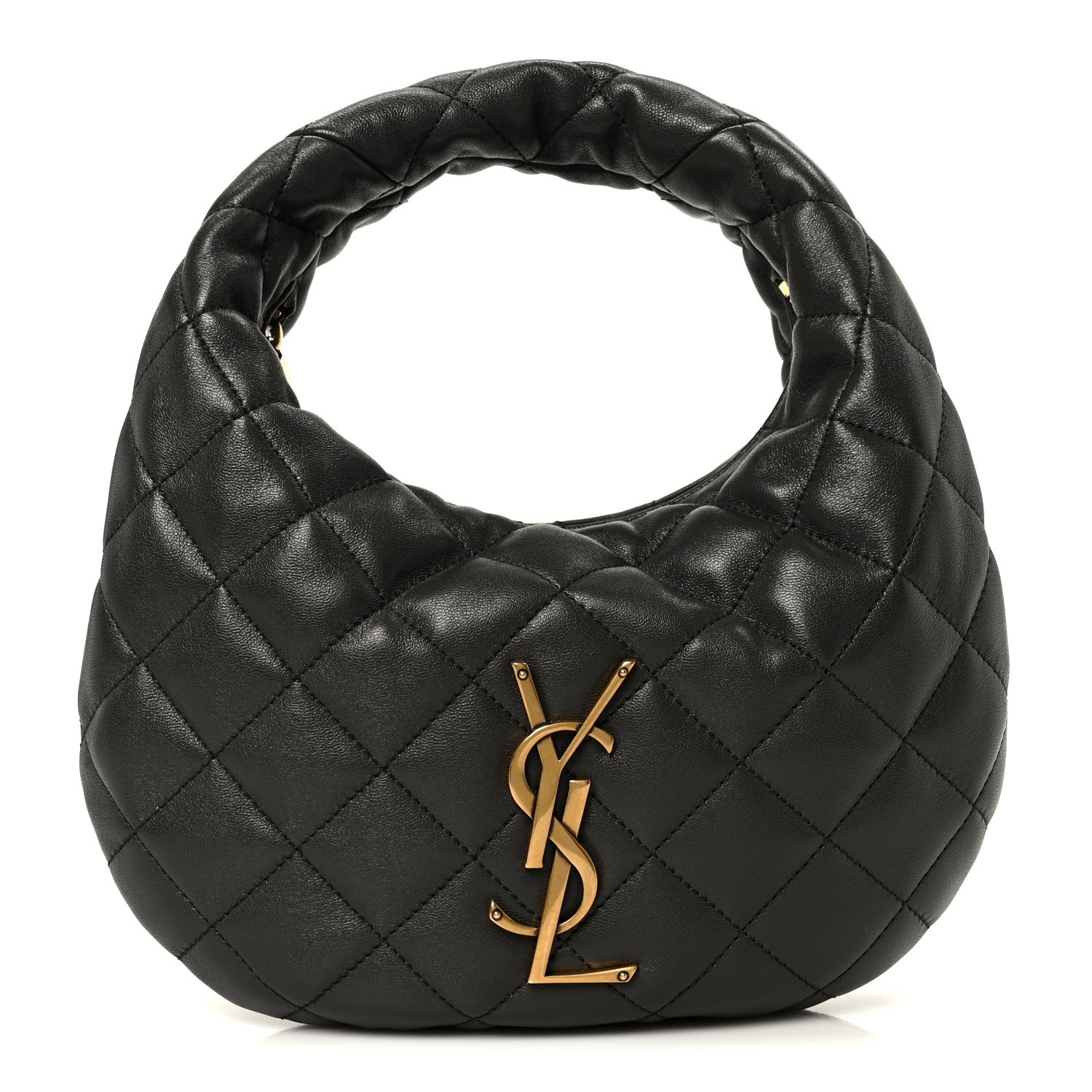 Saint Laurent Lambskin Quilted Icarino Bag Urban Grey 1 of 9