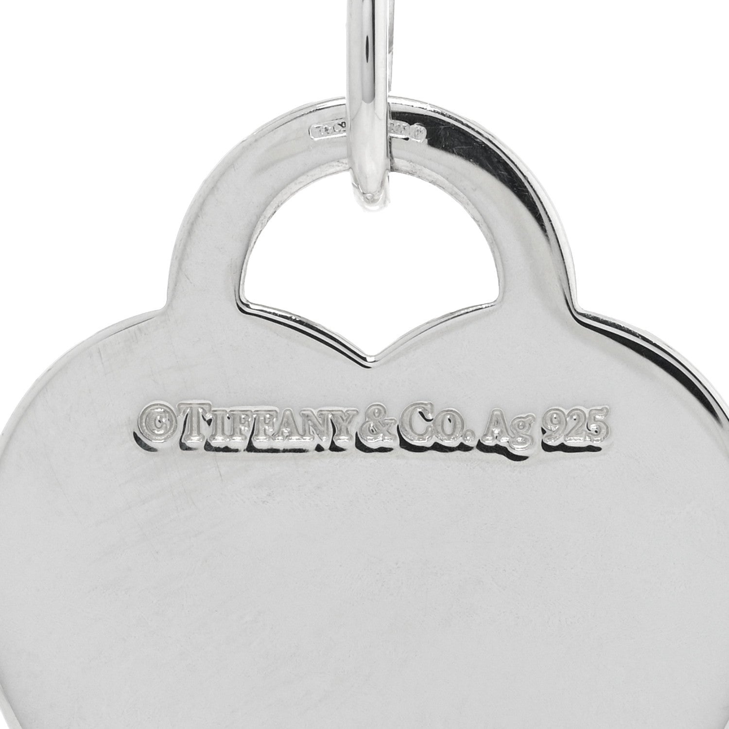 Tiffany Sterling Silver Enamel Return to Tiffany Heart Tag Charm Pink 3 of 4