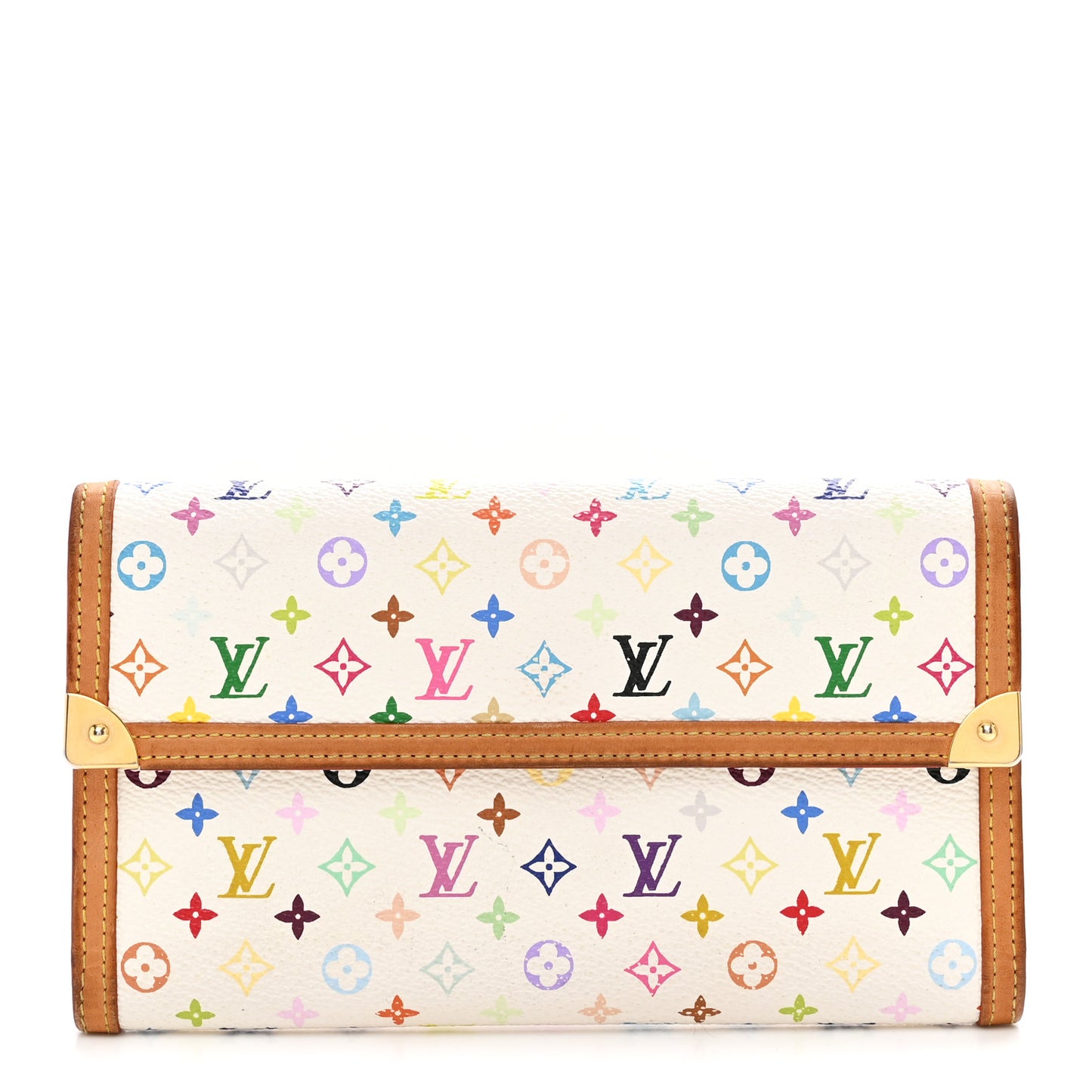 Monogram Multicolor Porte Tresor International Wallet White