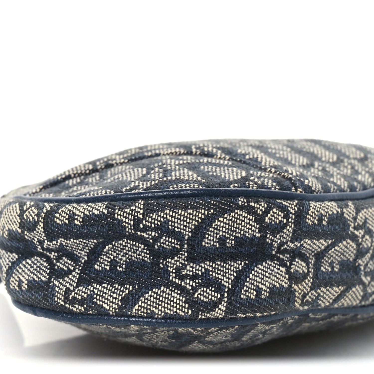 Christian Dior Monogram Mini Saddle Pochette Navy 9 of 13