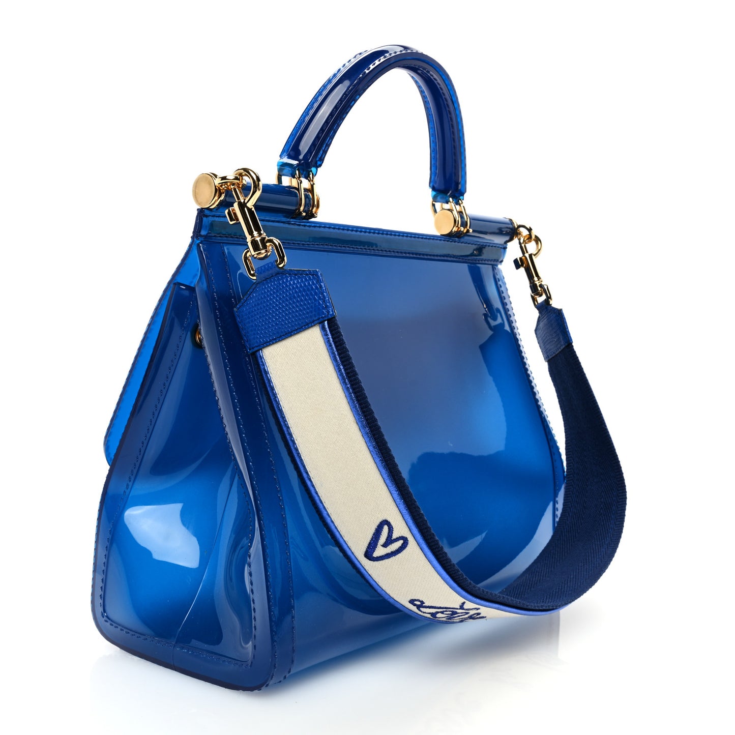PVC Miss Sicily Satchel Blue