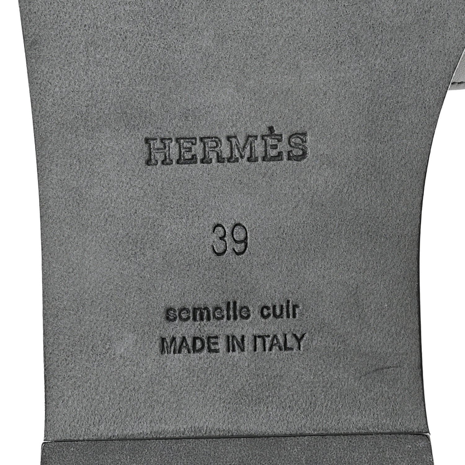 Hermes Calfskin Giulia Sandals 39 Black White 6 of 8