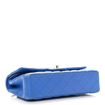 Chanel Lambskin Quilted Medium Double Flap Blue 4 of 15