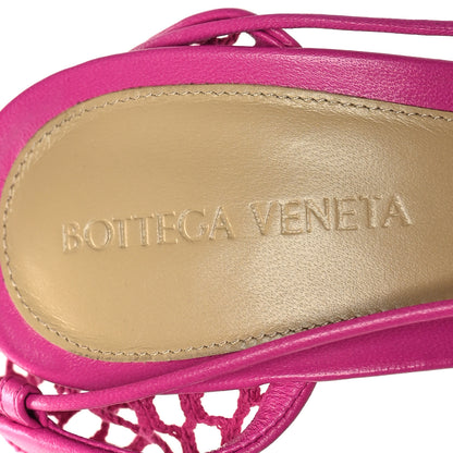 Bottega Veneta Mesh Nappa Stretch Ankle Tie 90mm Sandals 39.5 Hollyhock 7 of 7