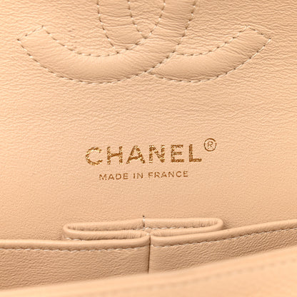 Chanel Caviar Quilted Medium Double Flap Light Beige 6 of 9