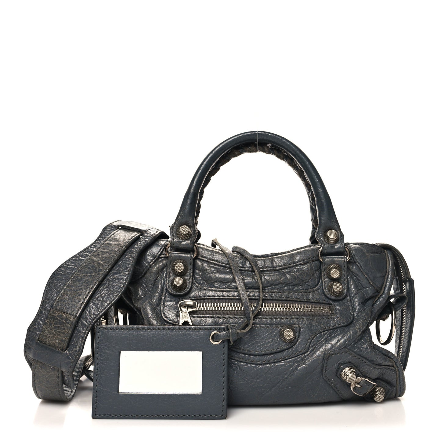 Agneau Giant 12 Silver Hardware Mini City Gris Tarmac
