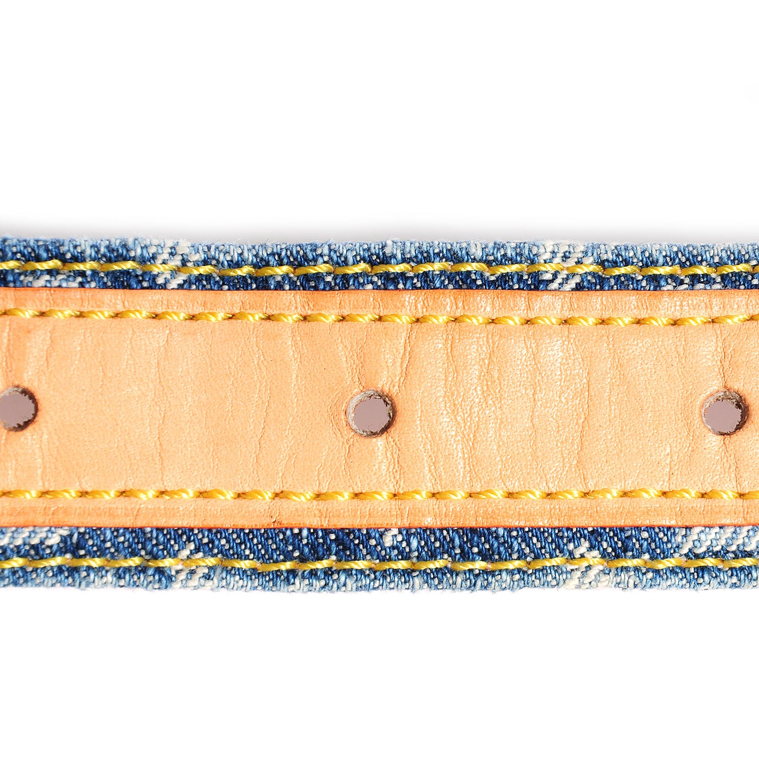Louis Vuitton Monogram Denim Belt 80 32 Blue 7 of 7