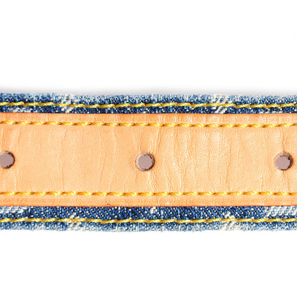 Louis Vuitton Monogram Denim Belt 80 32 Blue 7 of 7