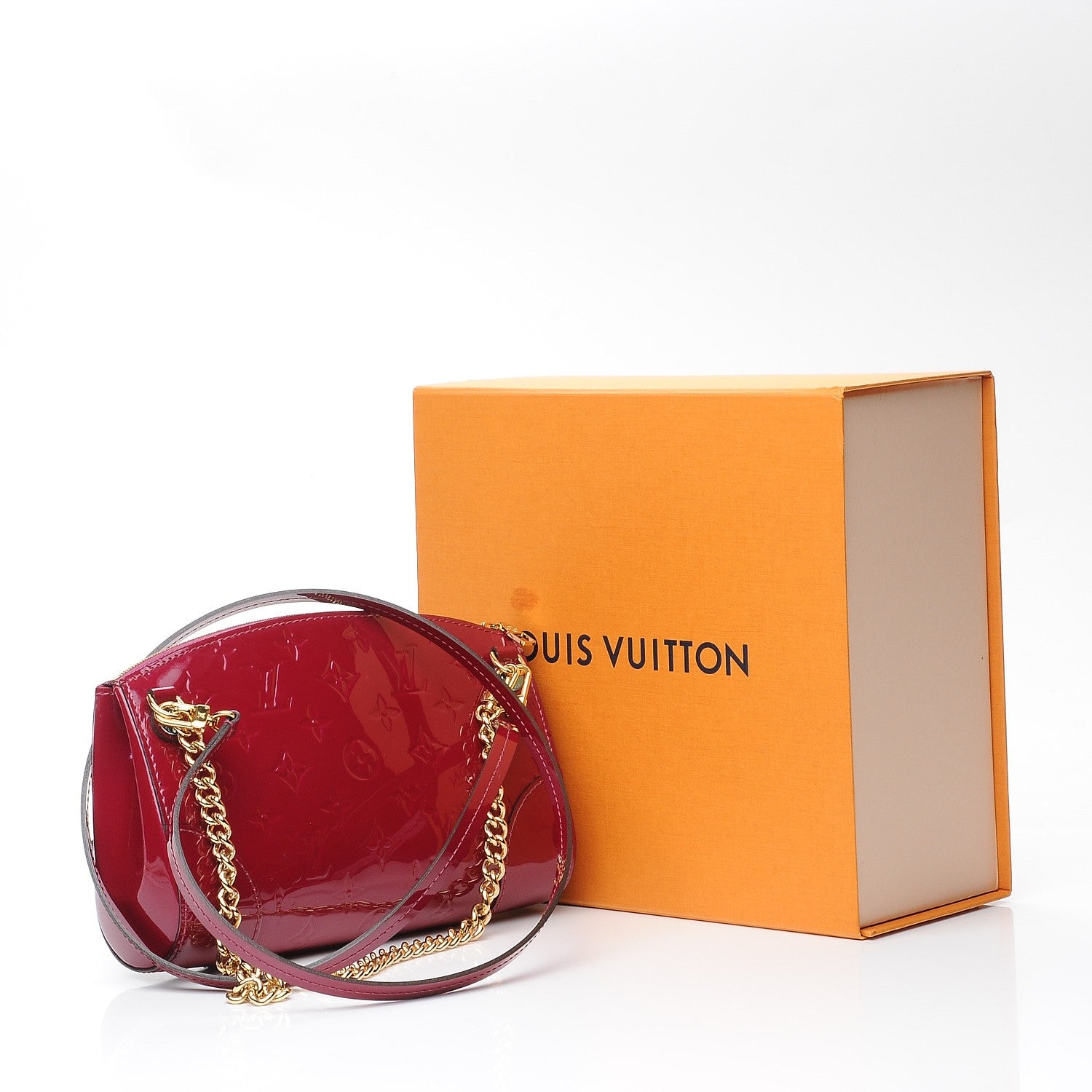 Louis Vuitton Vernis Santa Monica Clutch Magenta 9 of 9
