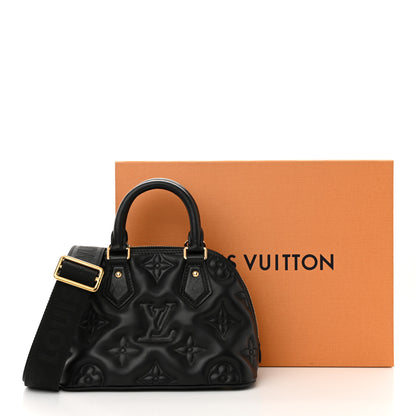 Louis Vuitton Calfskin Bubblegram Alma BB Black 13 of 13