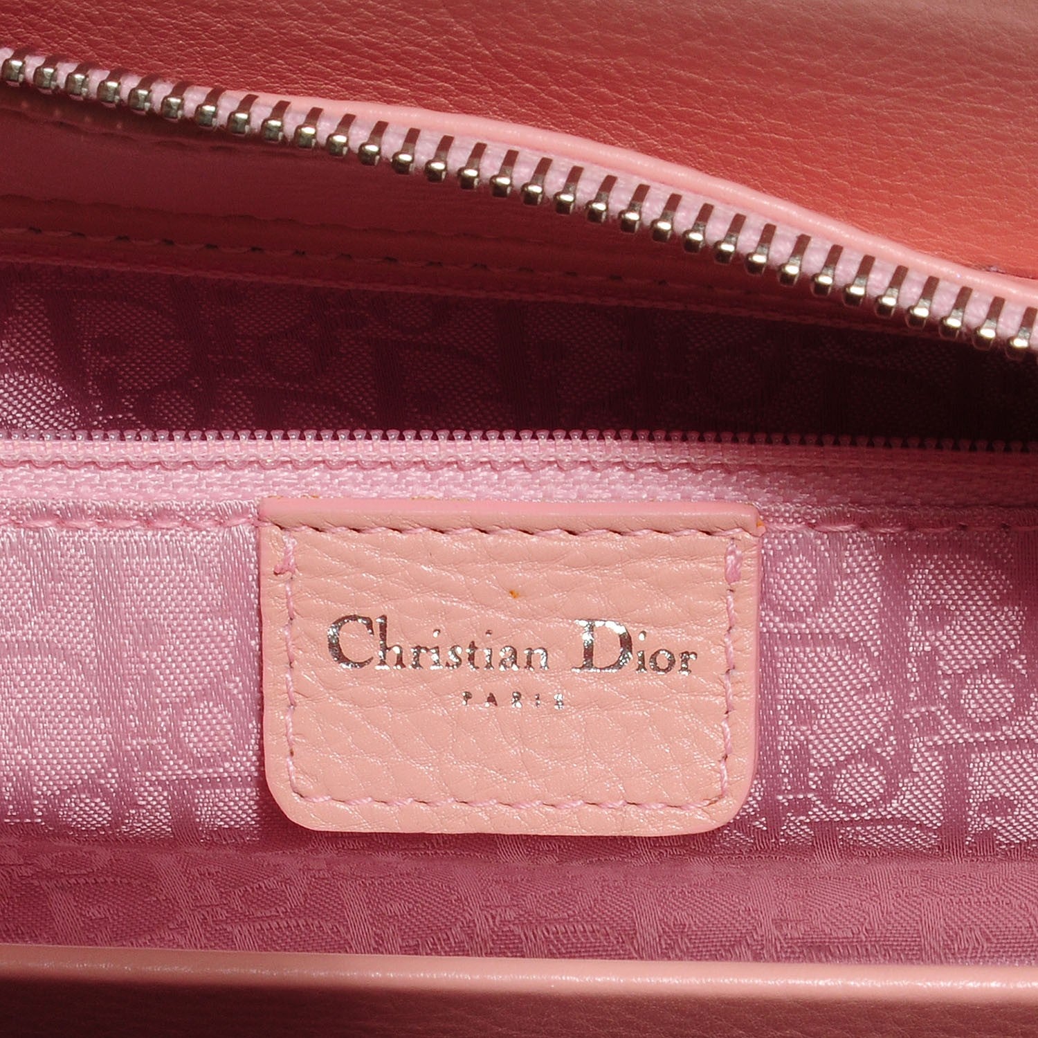 Christian Dior Calfskin Cannage Studded East West Lady Dior Rose Clair 5 of 7