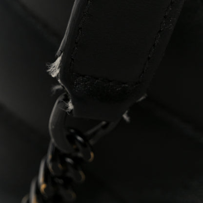Saint Laurent Calfskin Y Quilted Monogram Monochrome Small Loulou Chain Satchel Black 14 of 14