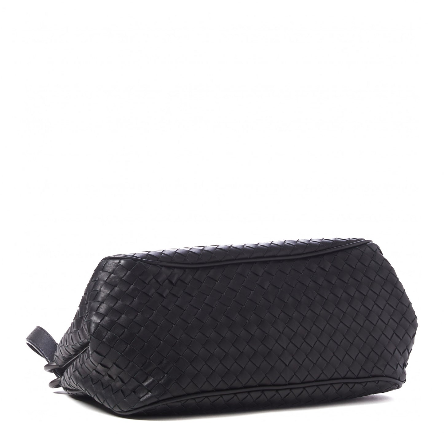 Nappa Intrecciato Shoulder Bag Black