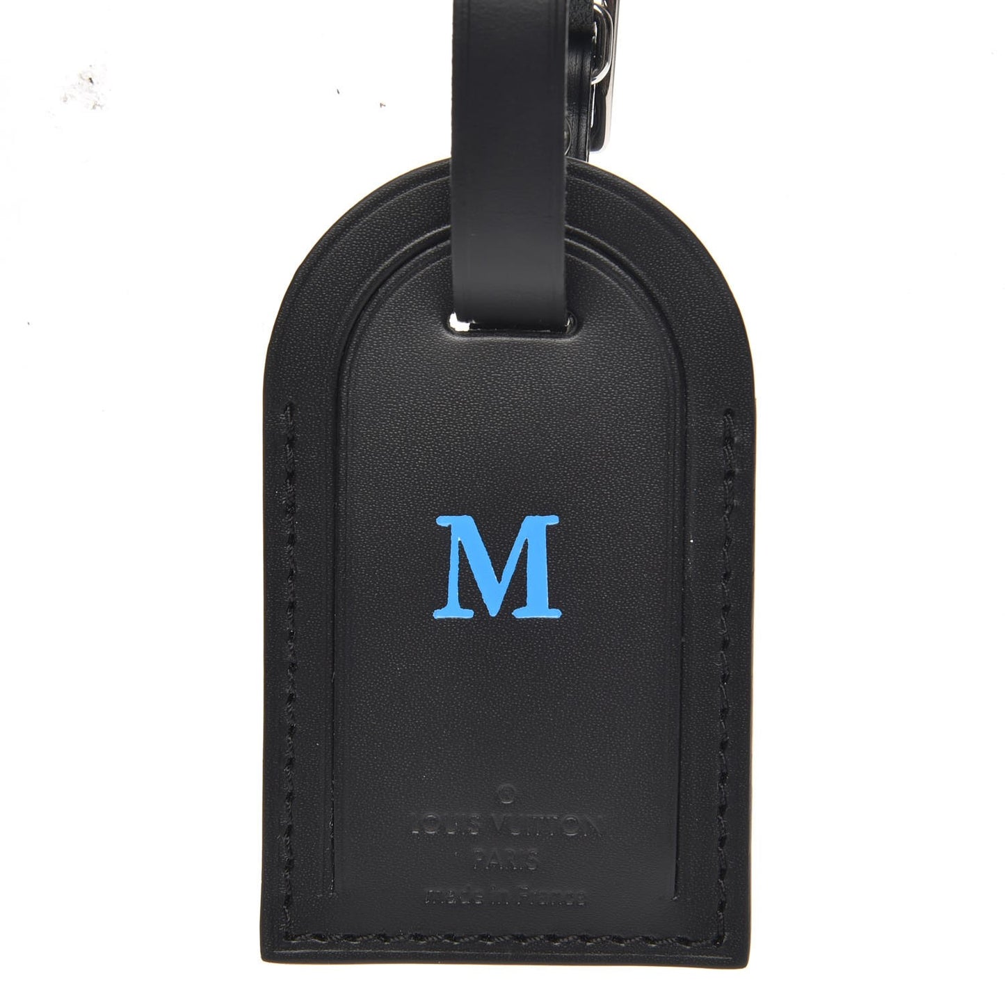 Calfskin Luggage Tag Black
