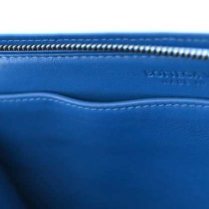 Bottega Veneta Nappa Intrecciato Wristlet Zip Wallet Bluette 7 of 8