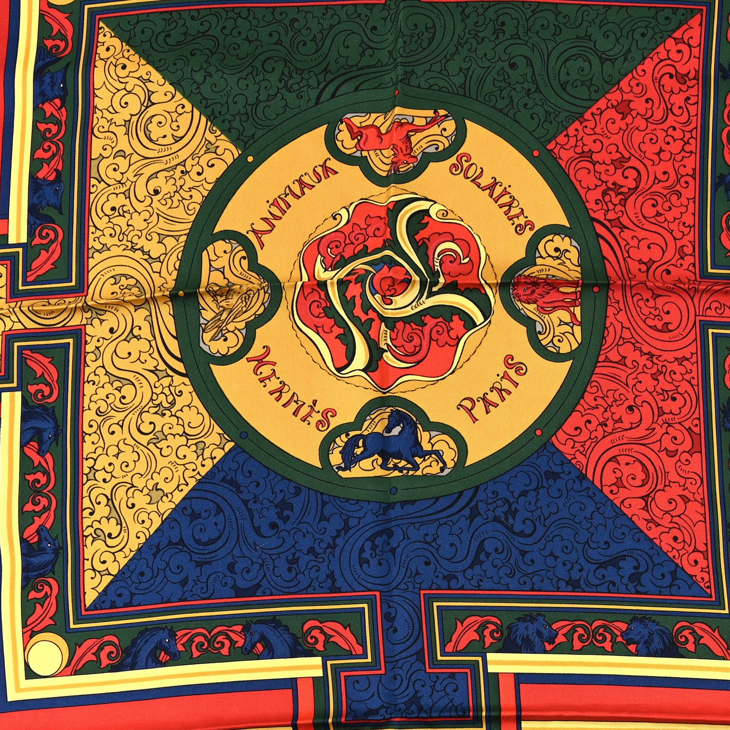 Hermes Silk Animaux Solaires Scarf 90 2 of 4