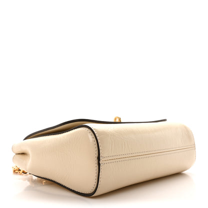Mulberry High Shine Calfskin Lily Top Handle Flap Eggshell 4 of 11
