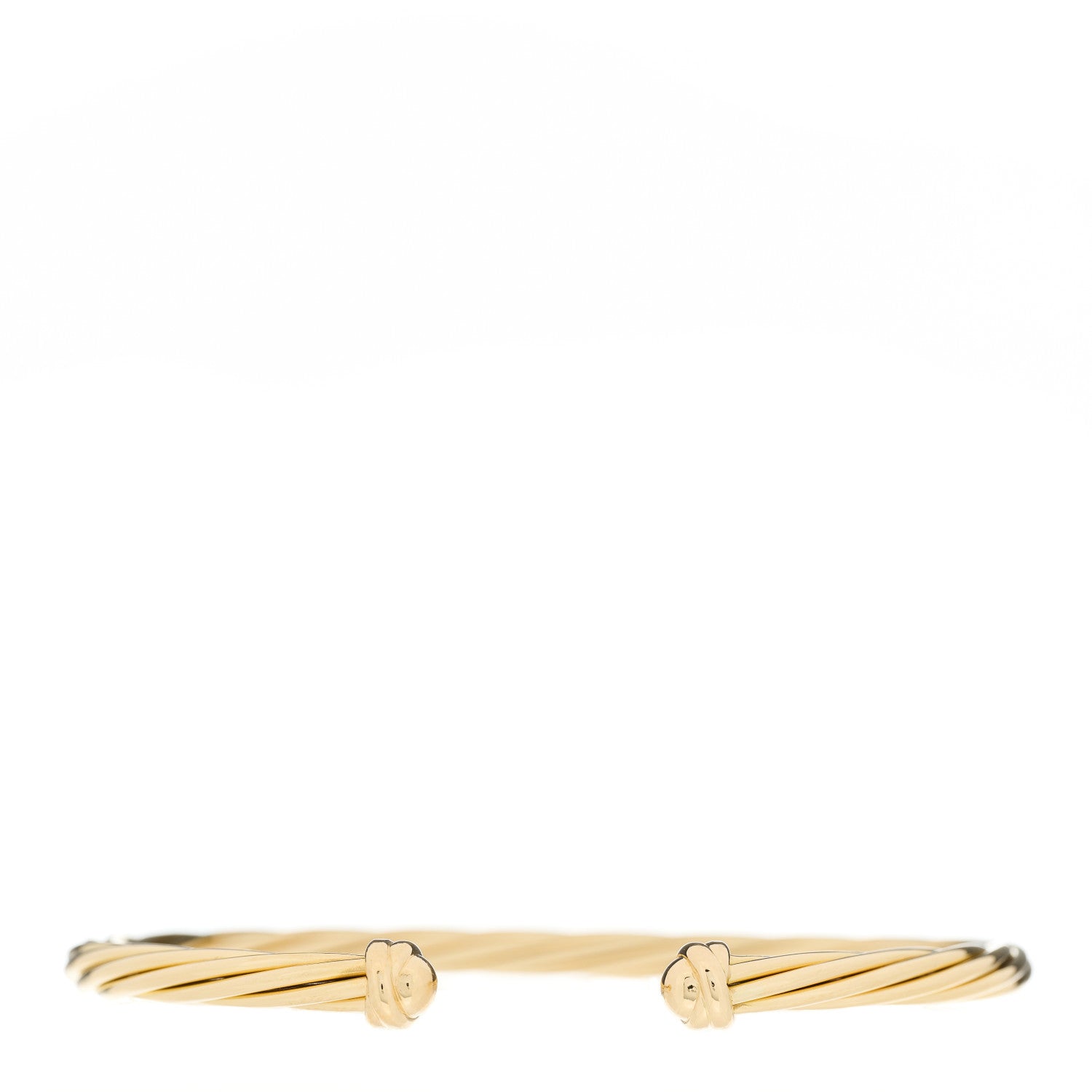 David Yurman 18K Yellow Gold 4mm Helena Bracelet 1 of 4