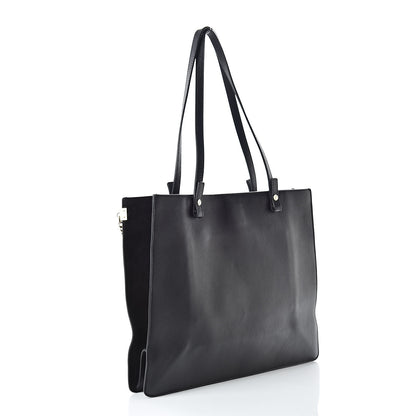 Chloe Grained Calfskin Suede Medium Faye Tote Black 3 of 11
