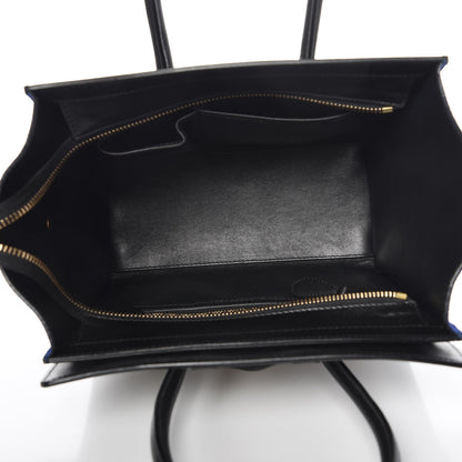 Celine Elephant Calfskin Suede Micro Tri-Color Luggage Sand 5 of 14