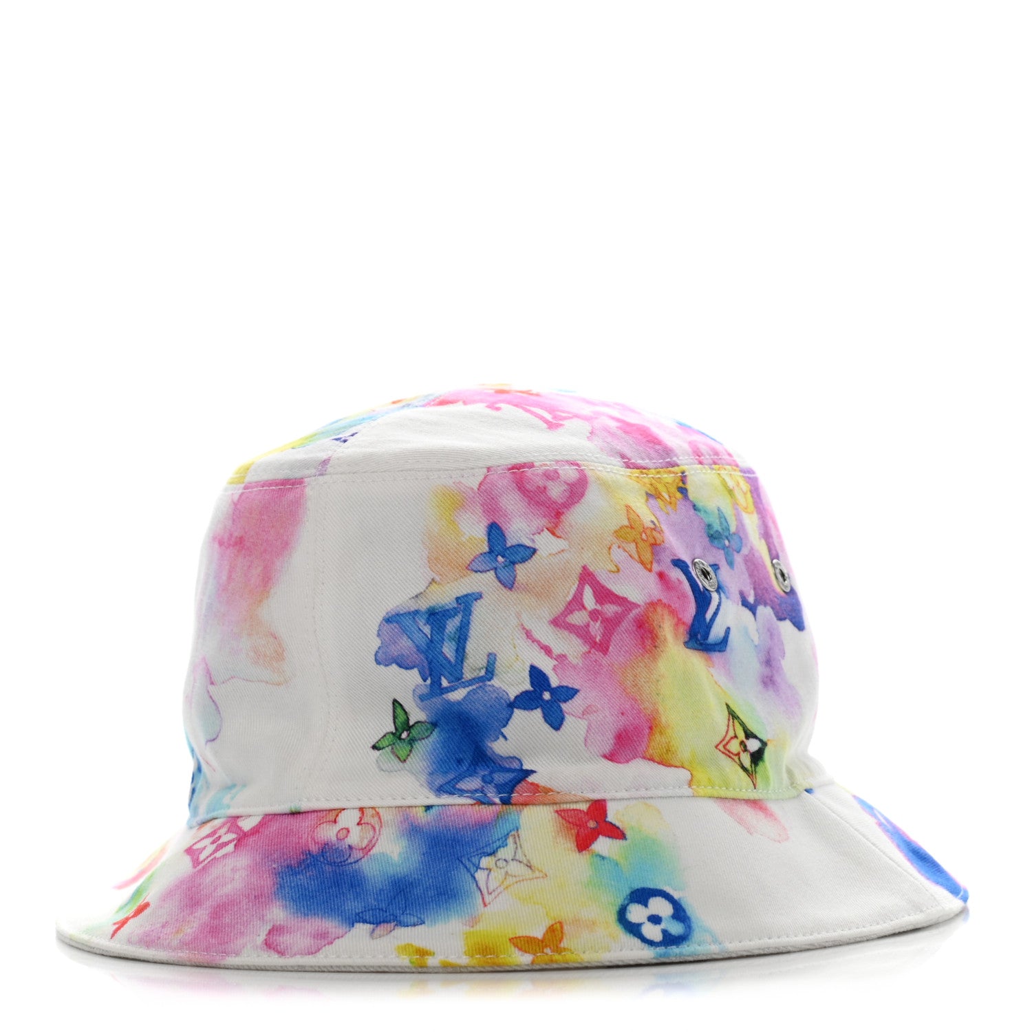 Louis Vuitton Watercolor Cotton Transformable Bob Bucket Hat 60 Multicolor 1 of 14