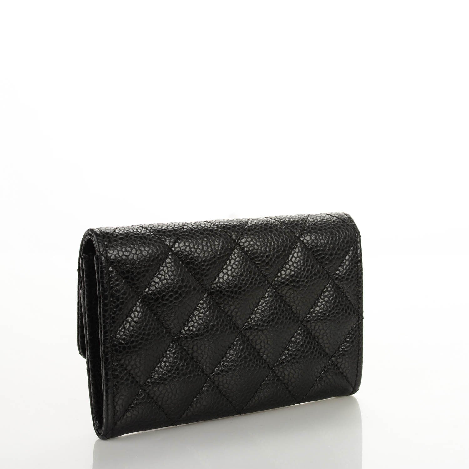 Chanel Caviar Quilted Flap Card Holder Black 3 of 8