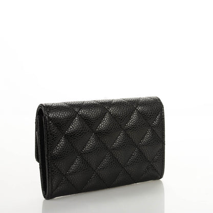 Chanel Caviar Quilted Flap Card Holder Black 3 of 8