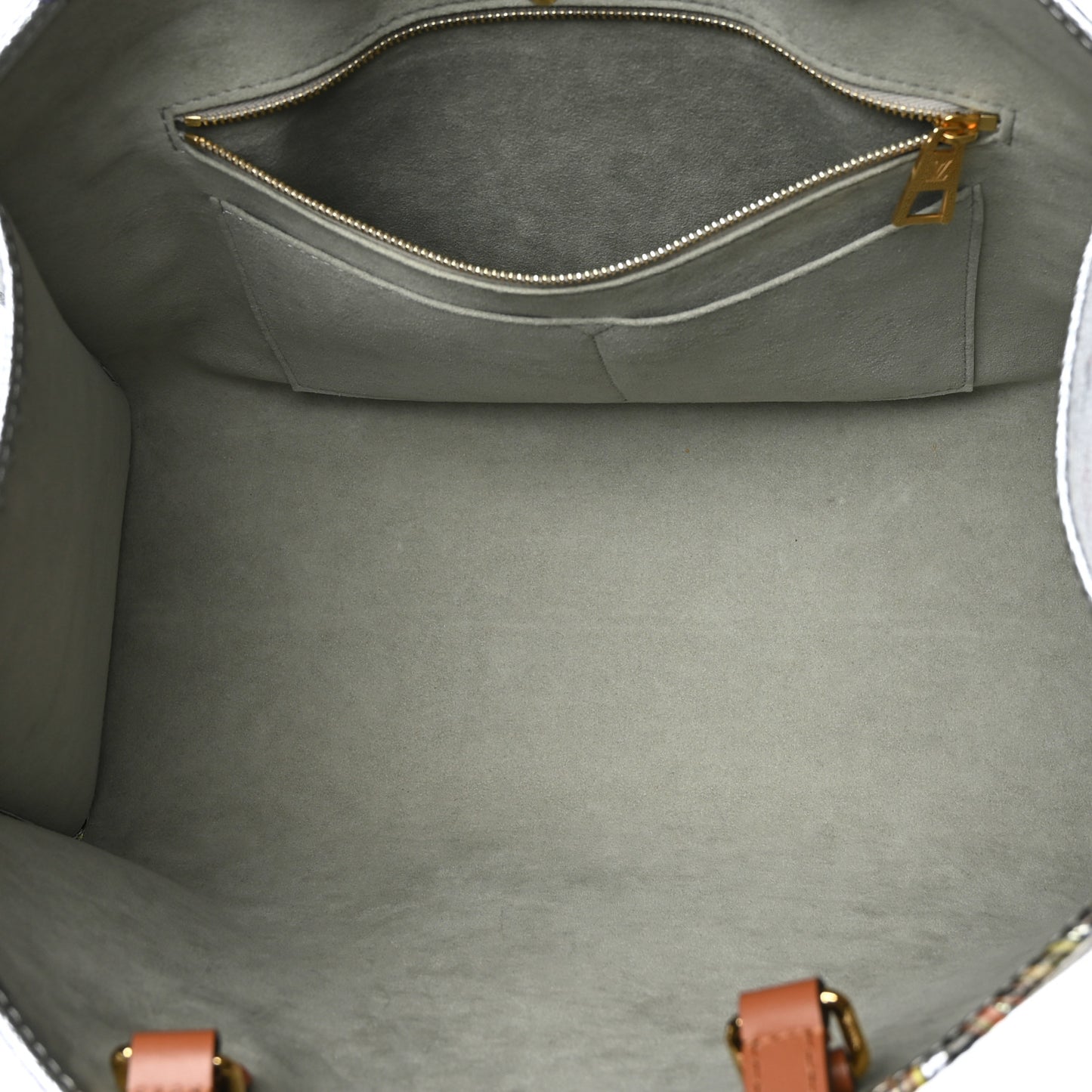 Metallic Monogram LV Garden OnTheGo MM Silver