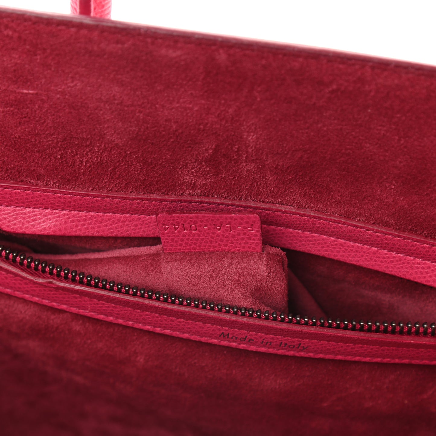 Grained Calfskin Medium Phantom Luggage Fuchsia