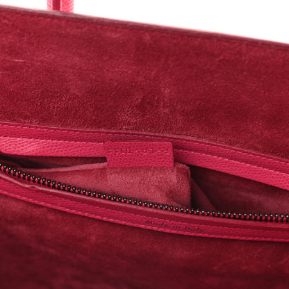 Celine Grained Calfskin Medium Phantom Luggage Fuchsia 7 of 11
