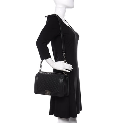 Chanel Caviar Quilted New Medium Boy Flap Black 2 of 10