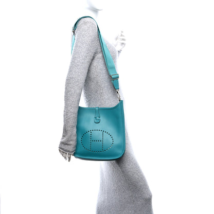 Hermes Epsom Evelyne III PM Bleu Paon 2 of 10