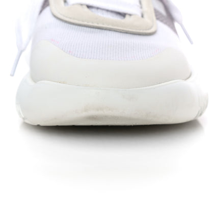 Hermes Knit Suede Goatskin Womens Crew Sneakers 36 White Gris 14 of 18