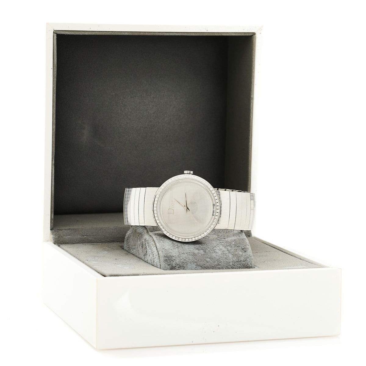 Dior Watch Crystal Diamond Bezel SS Silver Dior Christal Women main image 3
