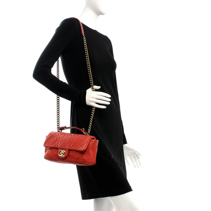 Chanel Iridescent Caviar Quilted Medium Chic Quilt Flap Red 2 of 18