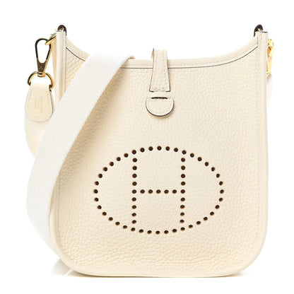 Hermes Taurillon Clemence Amazone Evelyne TPM Nata Craie 1 of 11