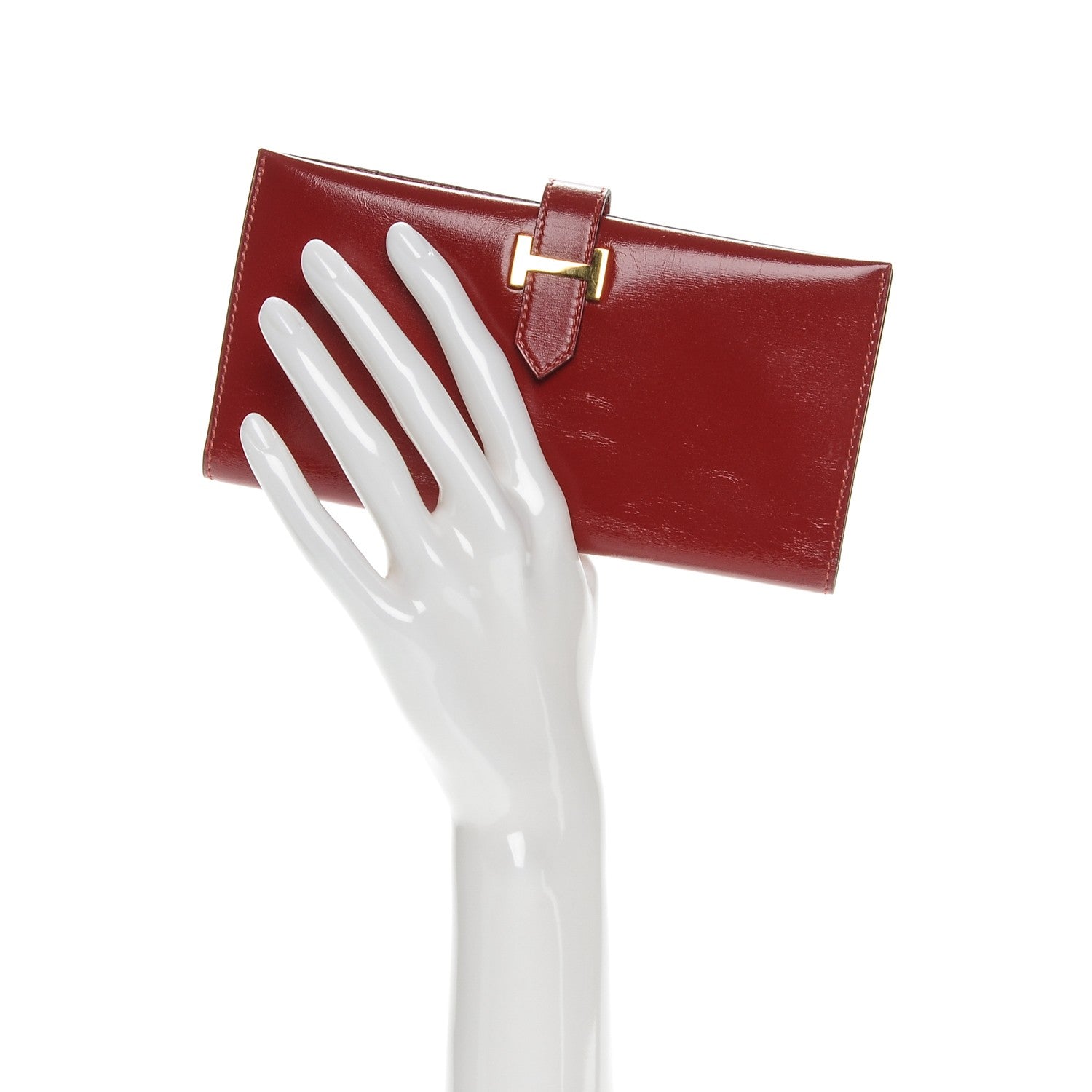 Hermes Box Bearn Wallet Rouge Vif 2 of 18
