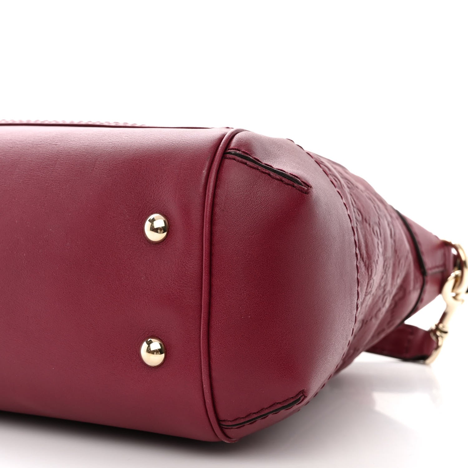 Gucci Guccissima Mayfair Top Handle Satchel Purple 10 of 11