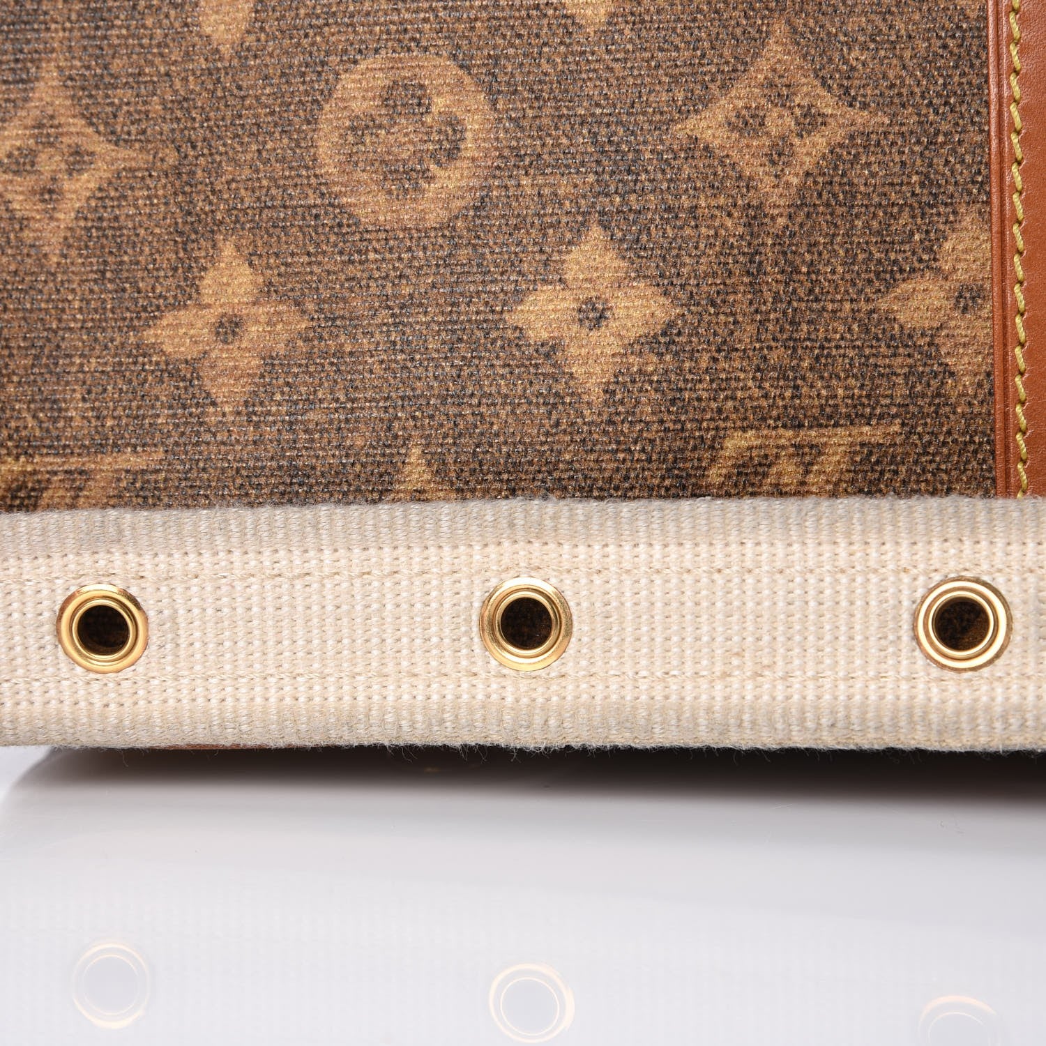 Louis Vuitton Monogram Rayures Tisse Clutch Red 13 of 13