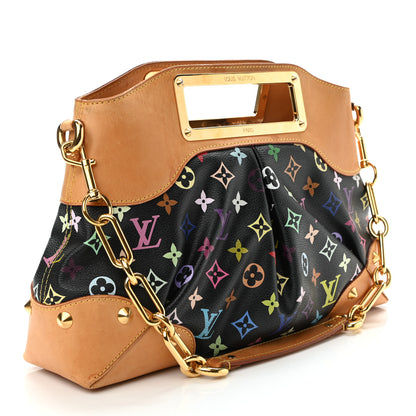 Louis Vuitton Monogram Multicolor Judy MM Black 2 of 15
